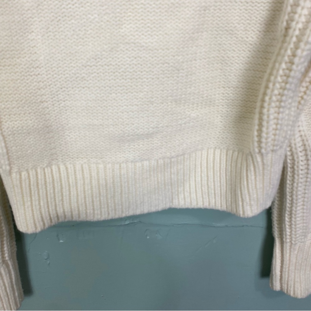 Christy Lynn Iris‎ Cable Knit Cardigan Crean Wool Blend Size XS - Picture 10 of 13